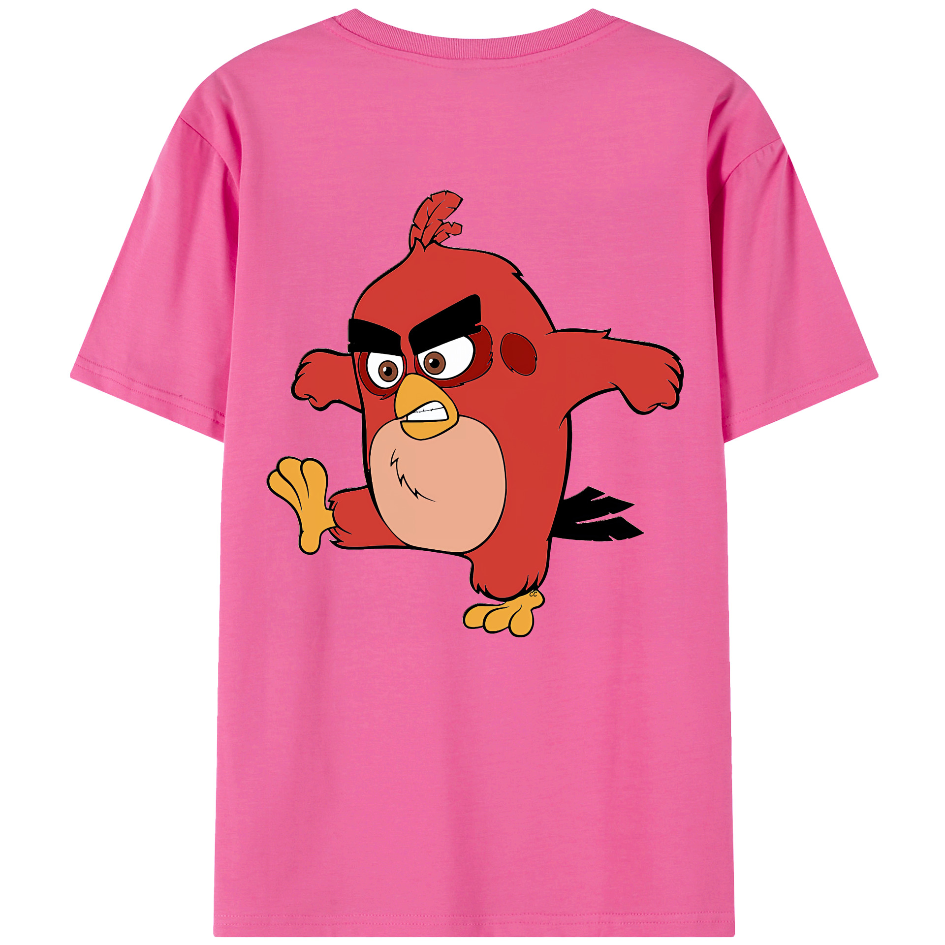 （画像用） Angry Birds アングリーバード レディース半袖Tシャツ(バックプリント)
